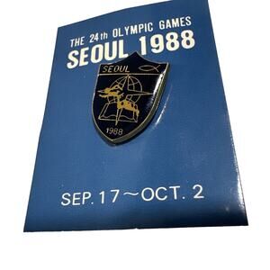 Seoul 1988 Olympic Games Pin Badge Collectible Souvenir Memorabilia